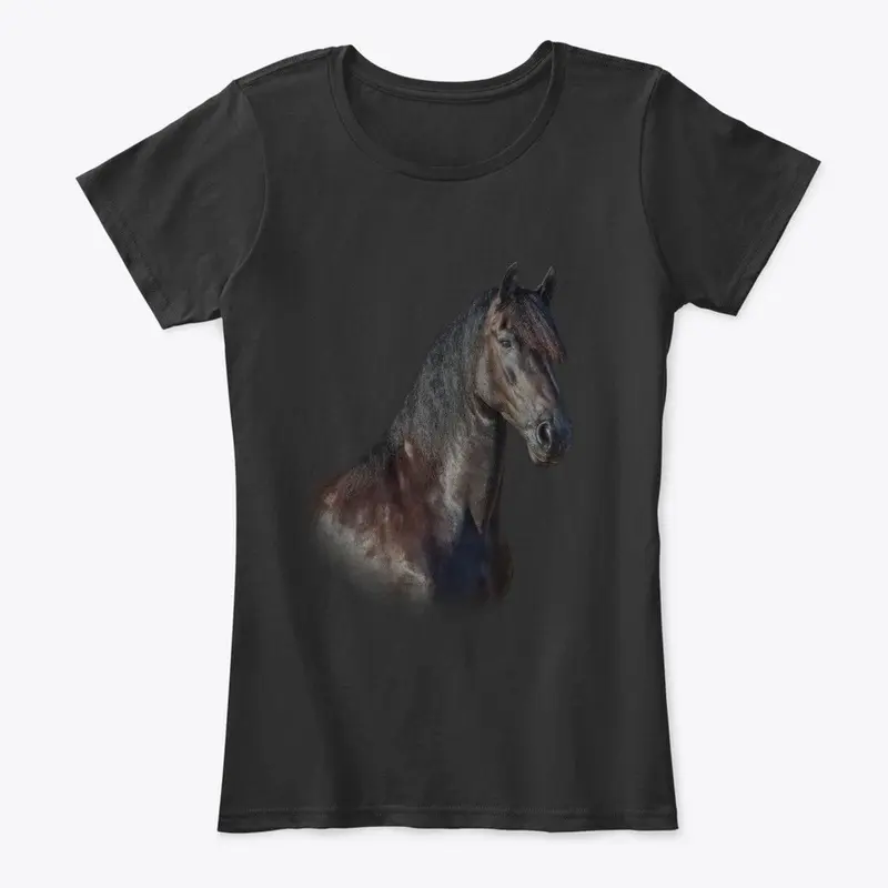 Queen Uniek the Friesian Horse Tee