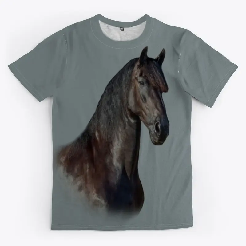 Queen Uniek the Friesian Horse Tee